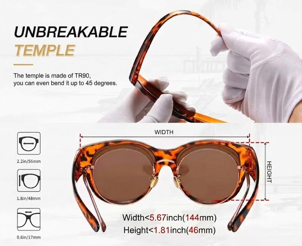 ๐ถ New Oversized Cat-Eye Sunglasses โ Polarized Lenses & UV400 Protection