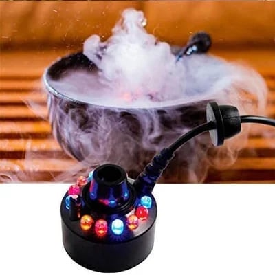 12 LED Ultrasonic Mist Maker – Creates Cool Fog and Colorful Light