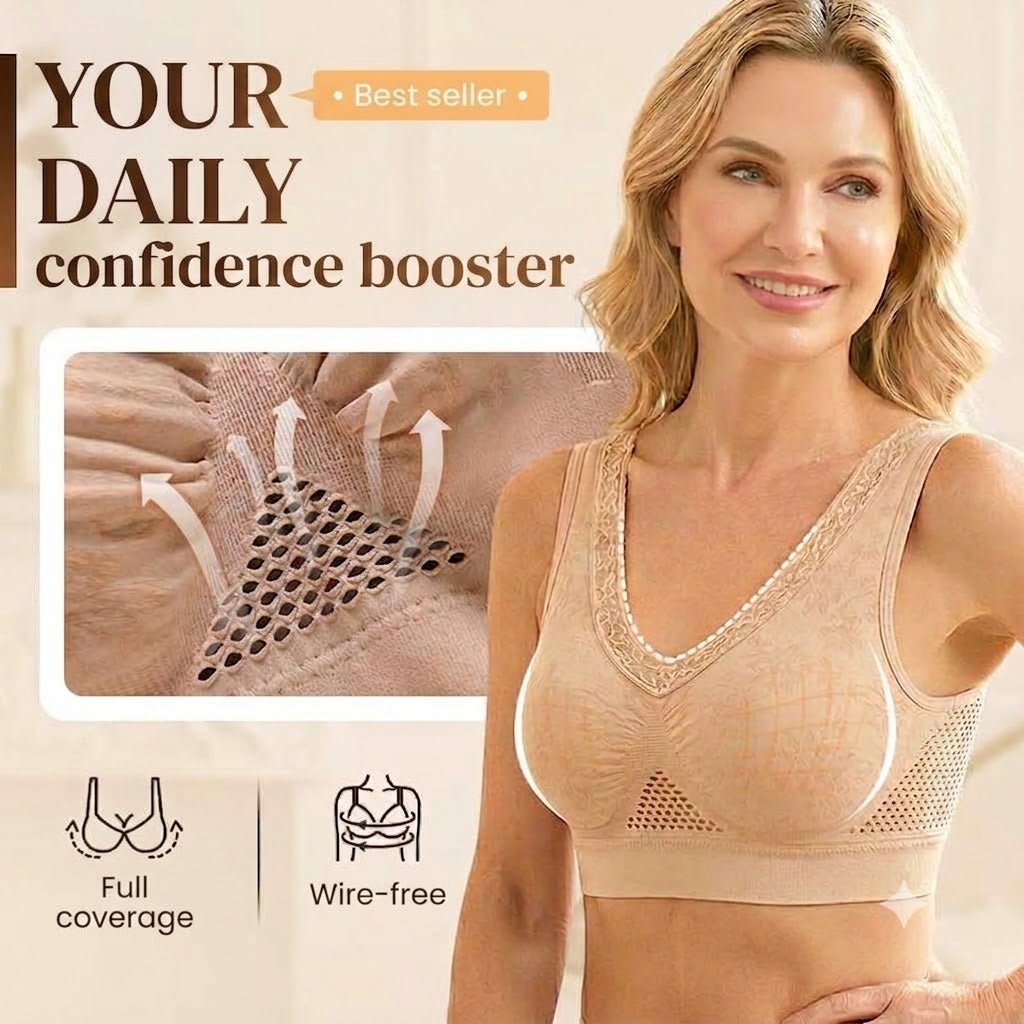 Comfortable Closure-Free Shaping Bra – Made of Pure Cotton