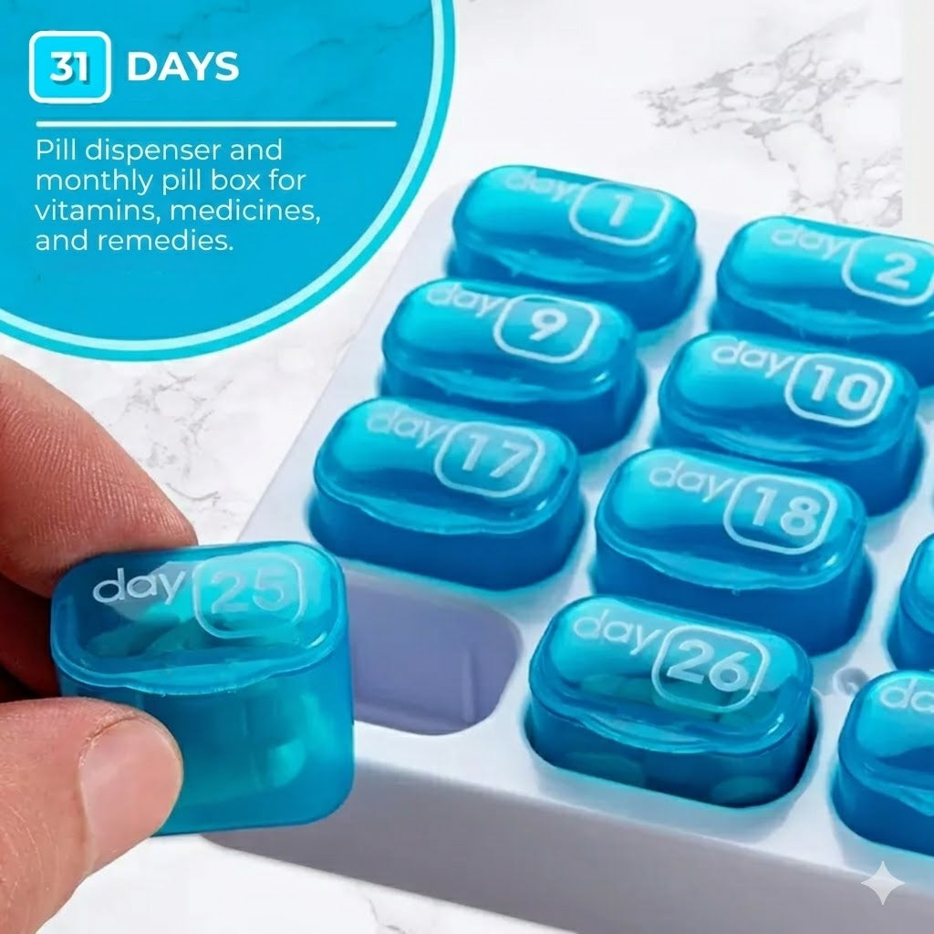 Monthly Pill Box 31 Days