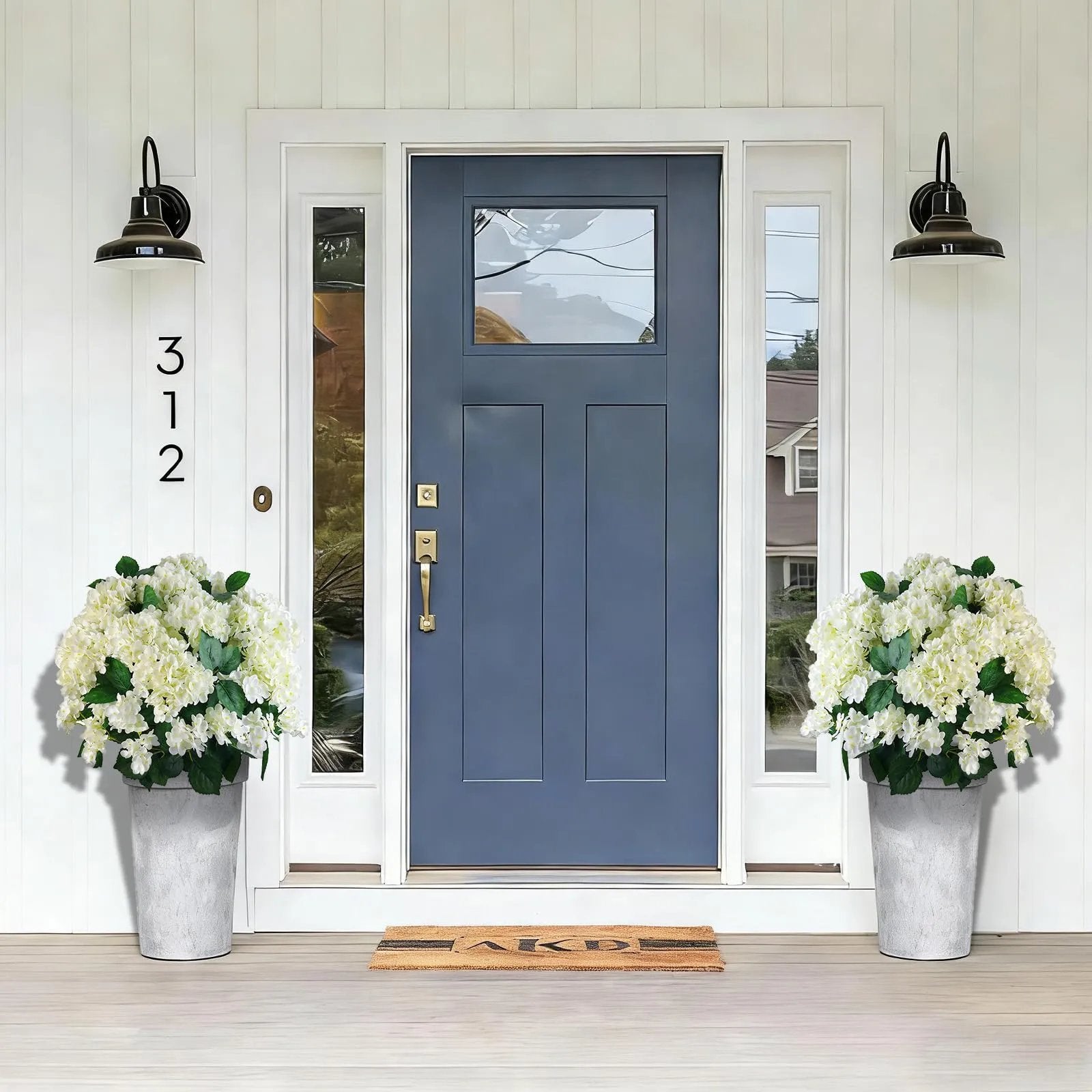 🌼Artificial Hydrangea for Outdoors – UV-Resistant, Waterproof & Wind-Resistant 💐