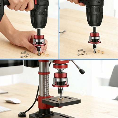 Countersink drill bit with adjustable depth stop