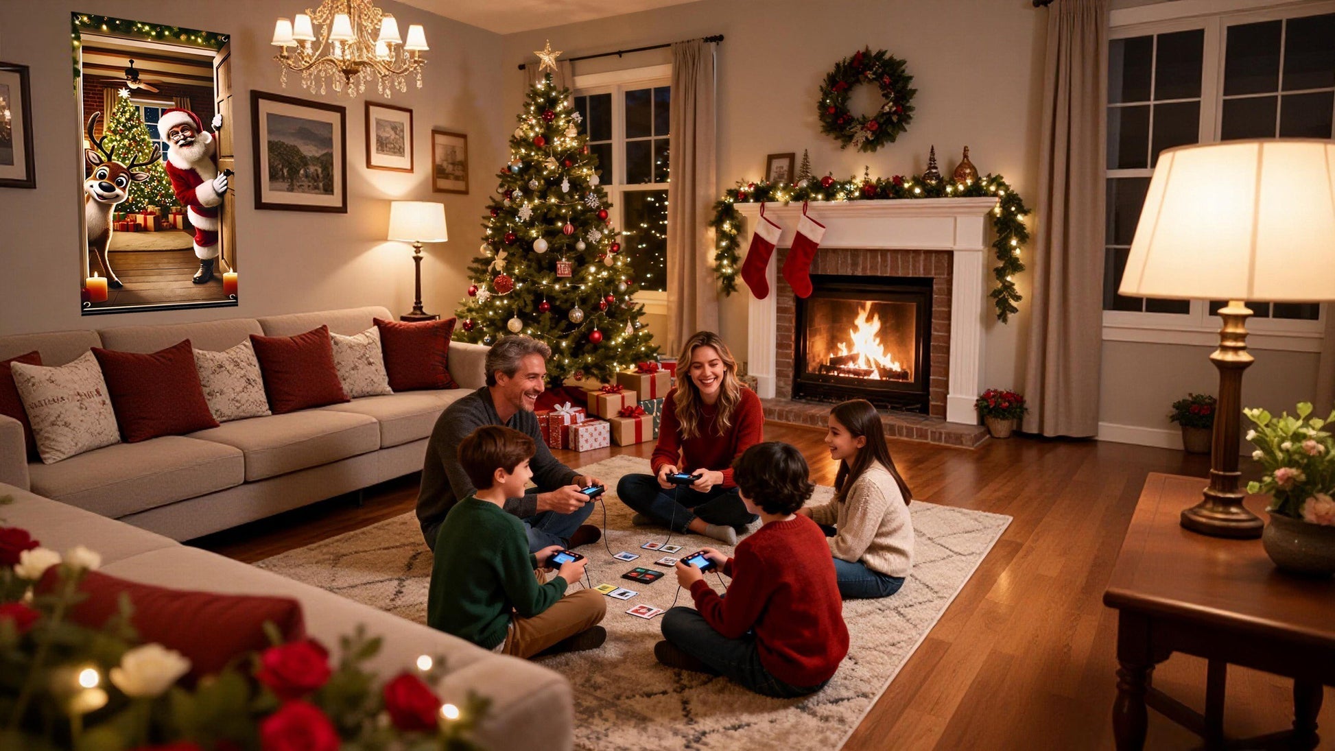 Santa Doorframe Topper