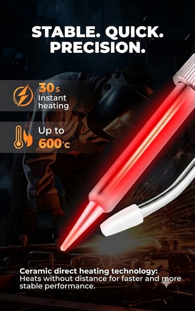 ⚒️ Efficient 80W Soldering Iron Kit – 12 Pieces