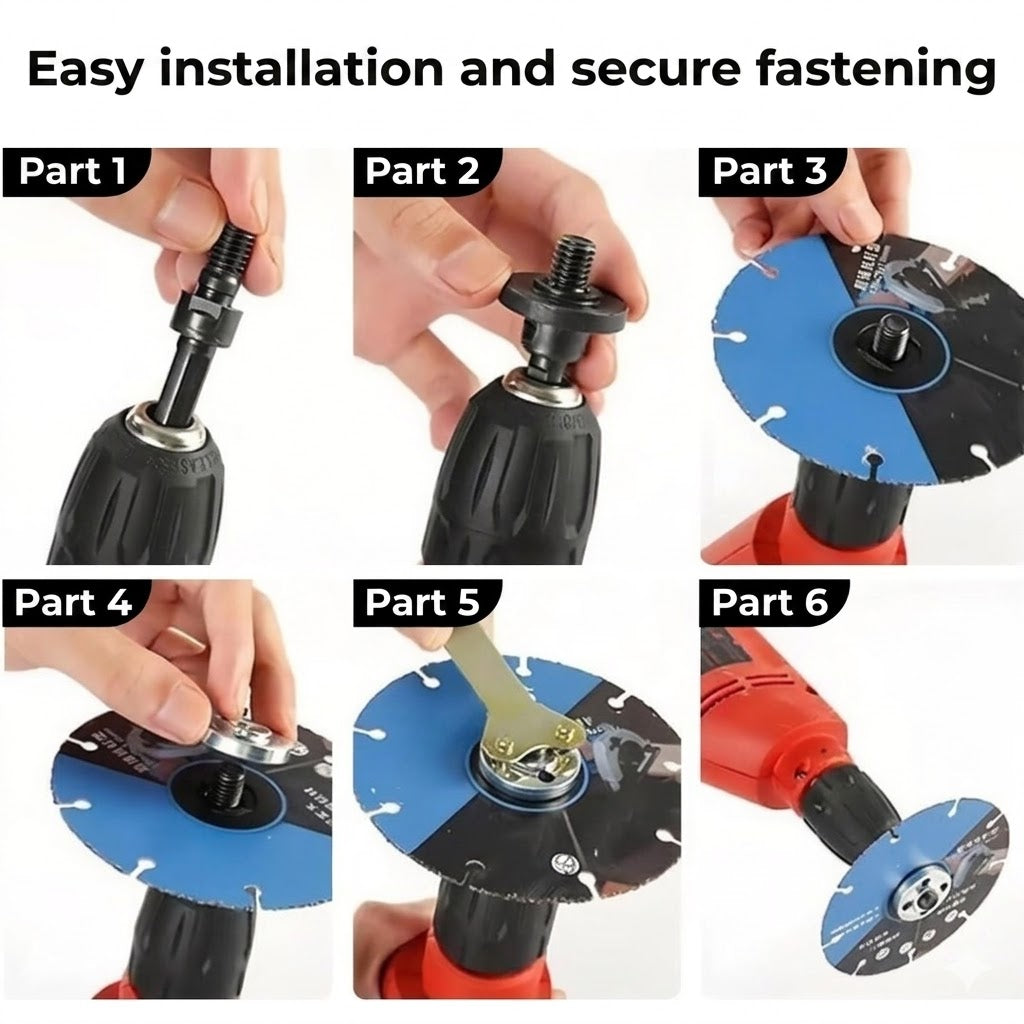 Adapter Set - From Drill to Grinder