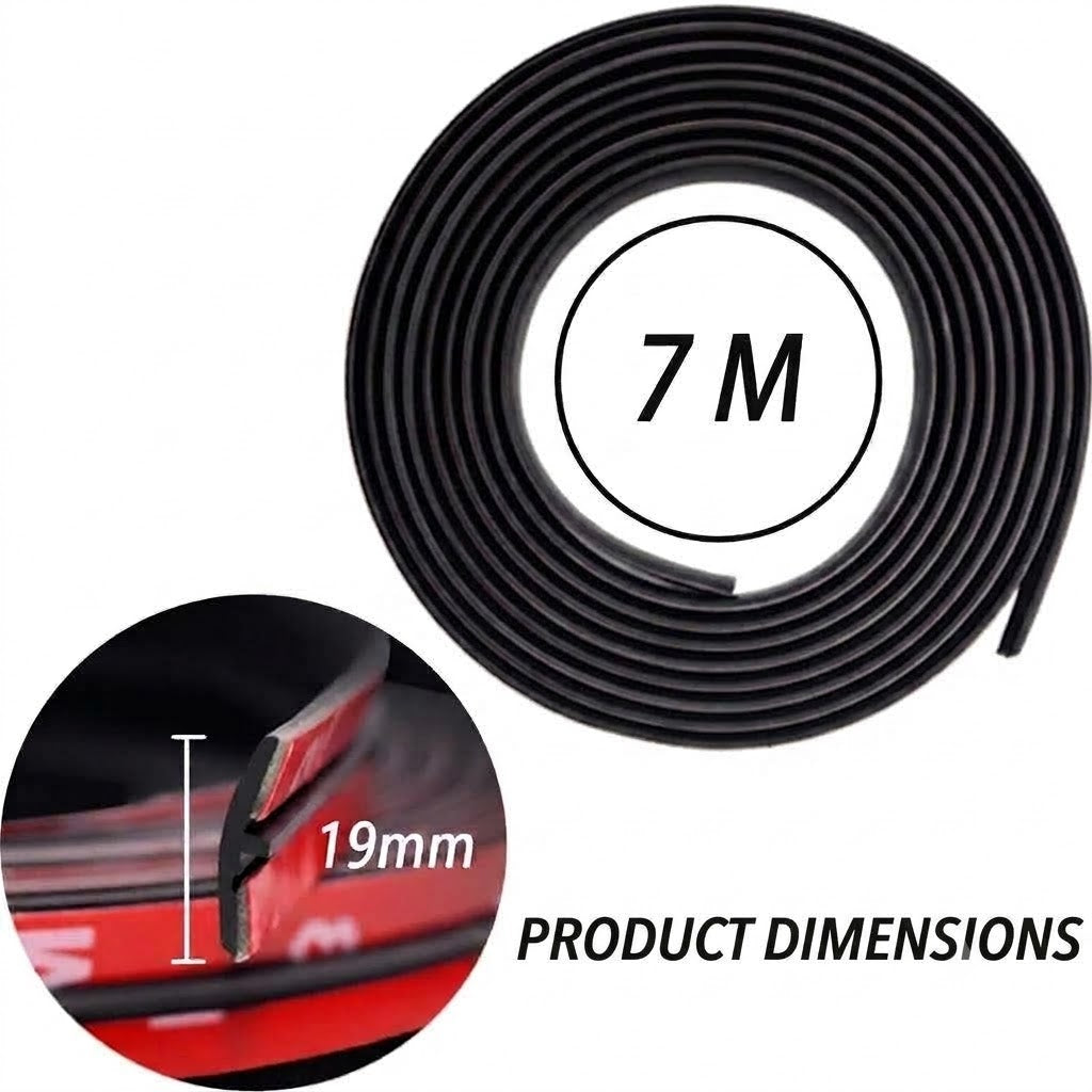Cut-to-Fit Rubber Weatherstrip Seal for Cars