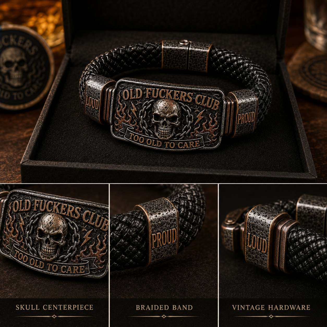☠️ Old Guys Club & Wild & Free 🪓 | 2026 Limited Edition Vintage Bracelet
