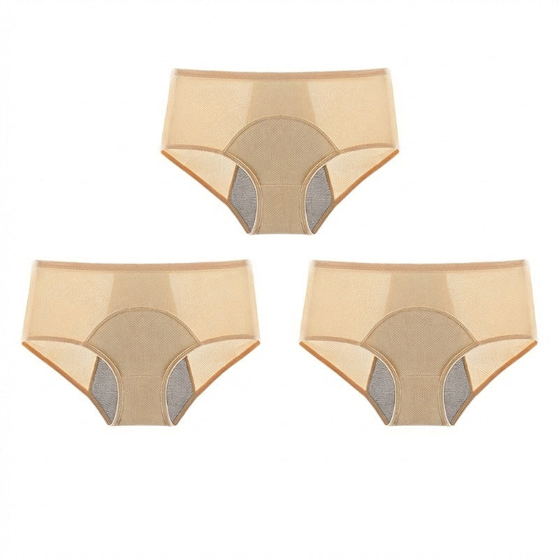 High-Waisted Leakproof Period Underwear with Front and Back Protection – Effective Side-Leakage Prevention