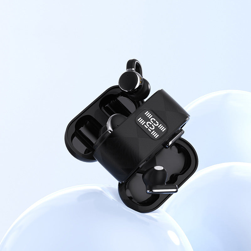 2-in-1 Wireless Bluetooth Headphones with Ear Hooks and Earbuds – 30 Hours Playtime