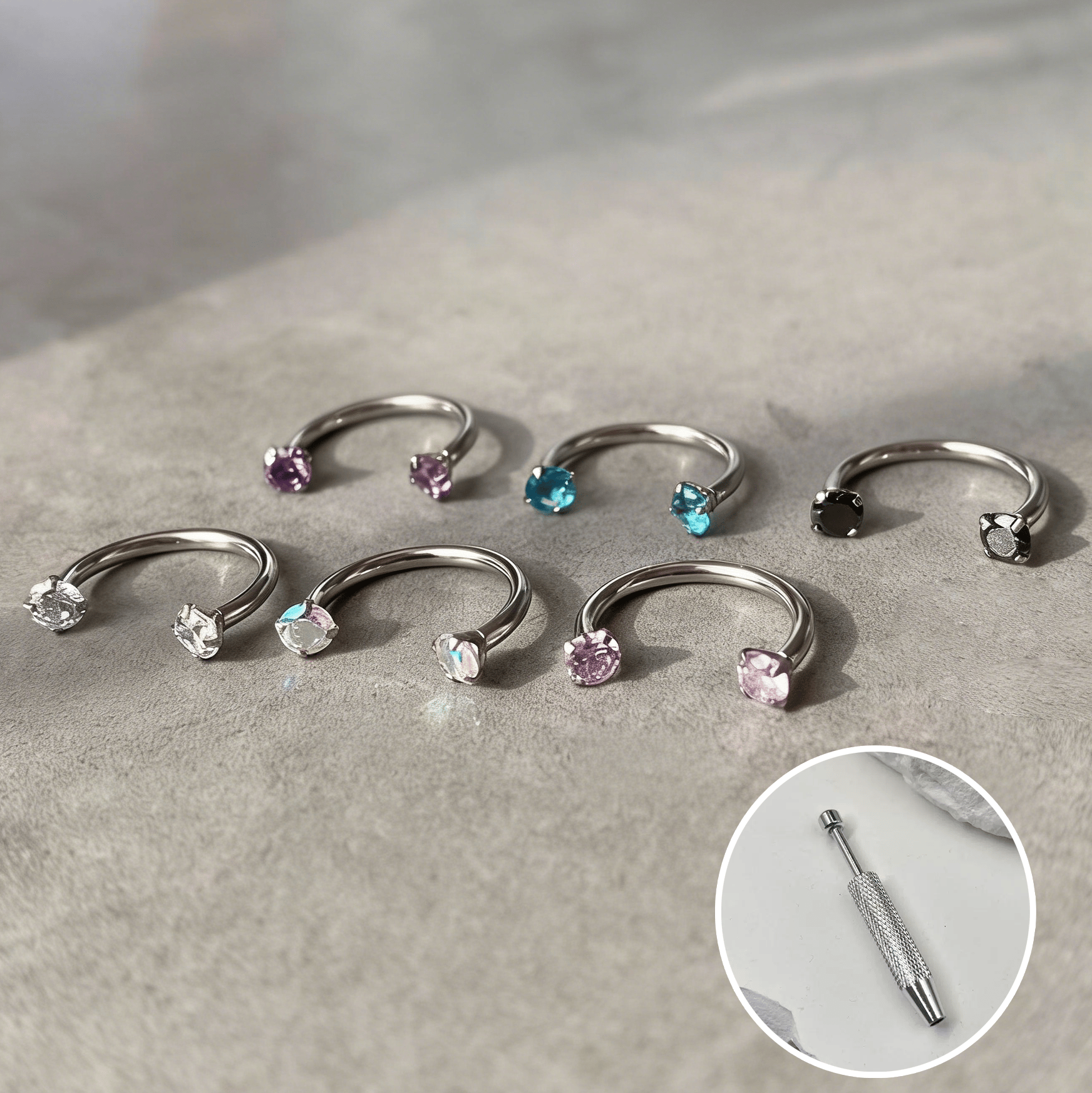 Horseshoe Nose Ring – Internally Threaded, Comfortable to Wear