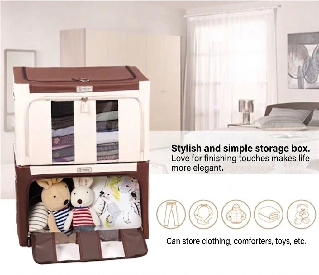 Large Clothing Storage Box with Lid