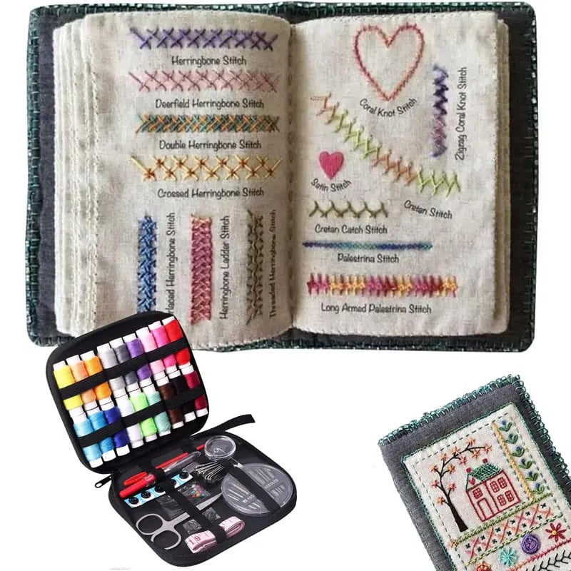 🌈Beginner-Friendly💕 Embroidery Stitch Practice Book