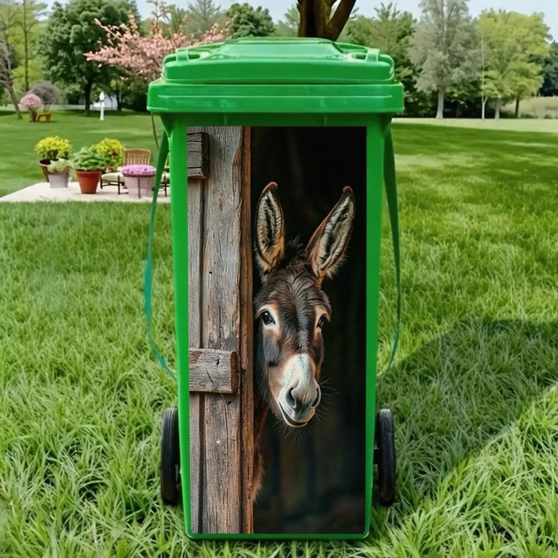 Creative Trash Can Stickers β Colorful Cartoon Motifs