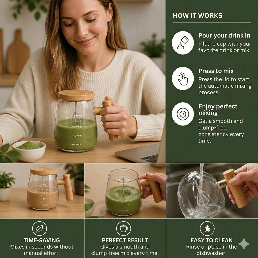 Electric Automatic Stirring Cup – Portable Self-Stirring Mug