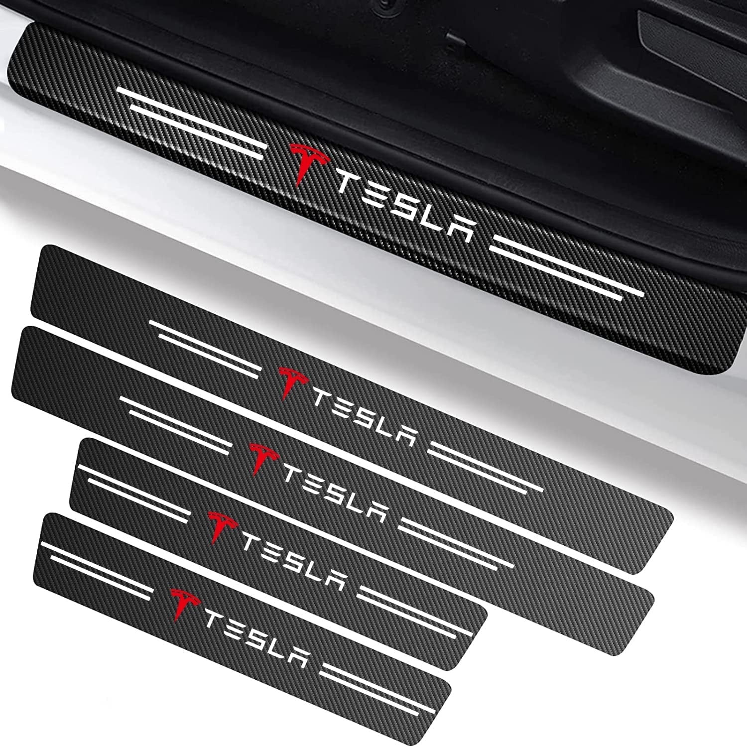 π Car Logo Door Sticker: 1 Set (4 Doors)