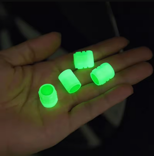 Luminous Valve Caps with Car Logo - Universal - Set of 4