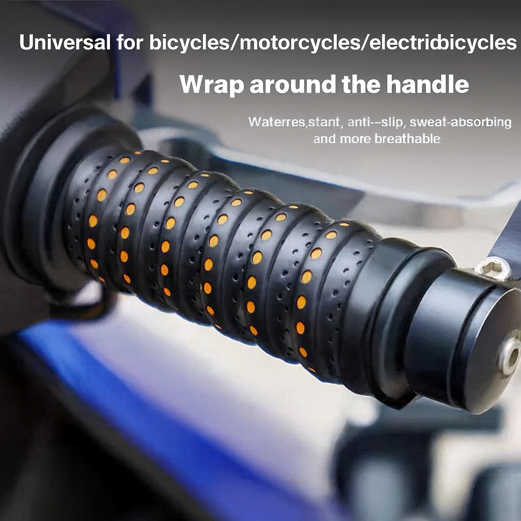 Ergonomic Motorcycle Grips with Pressure Point Pattern