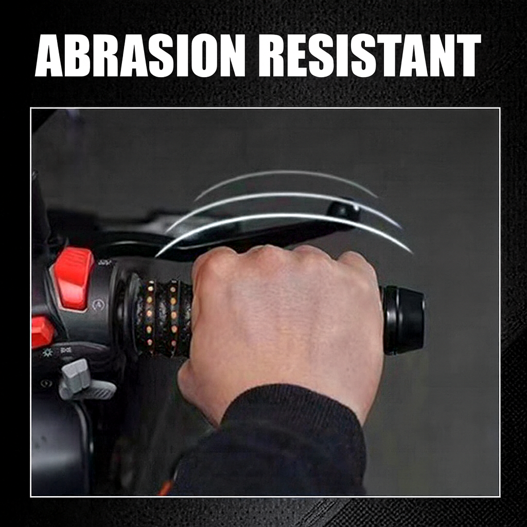 Ergonomic Motorcycle Grips with Pressure Point Pattern