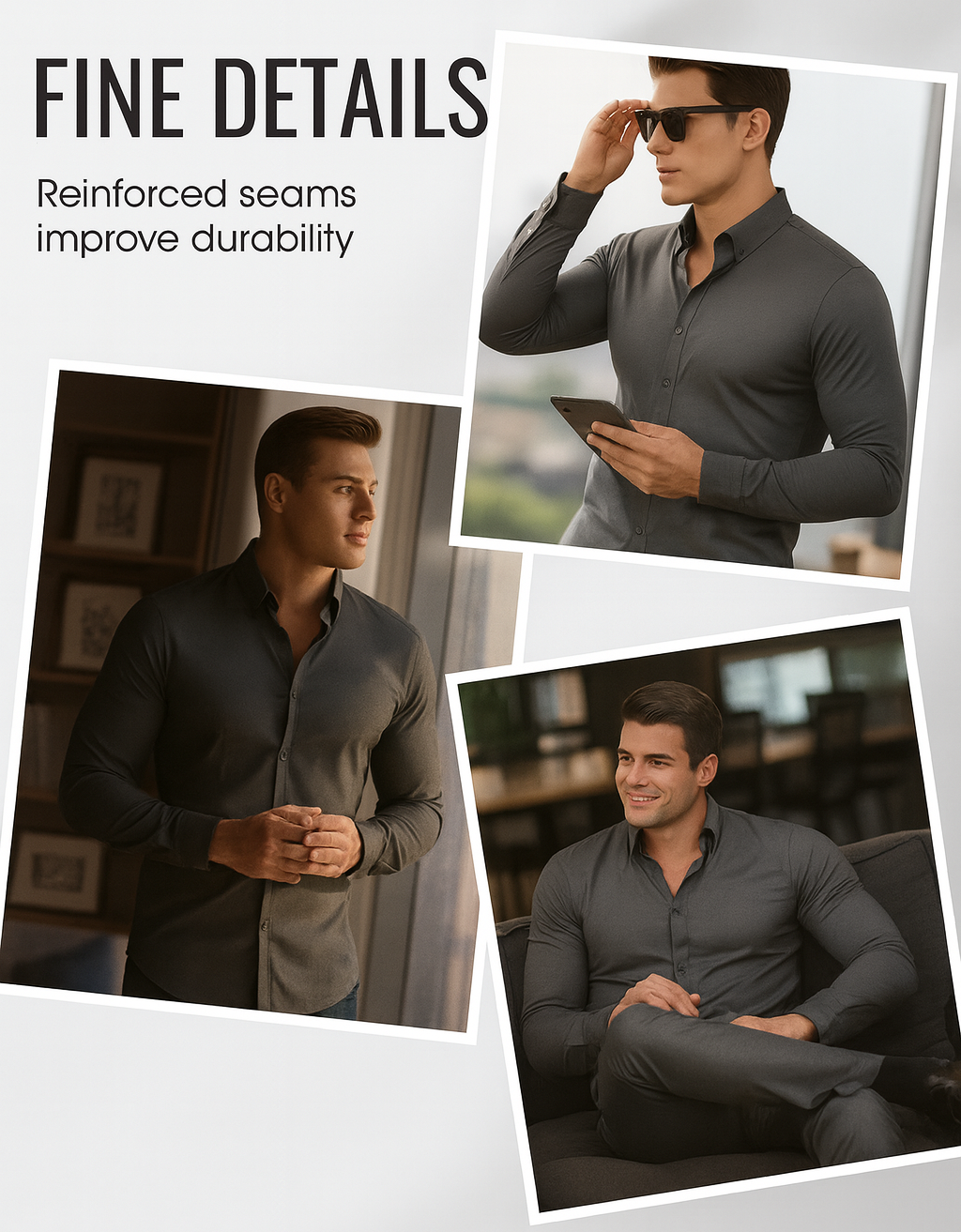 Solid Men’s Long-Sleeve Shirt