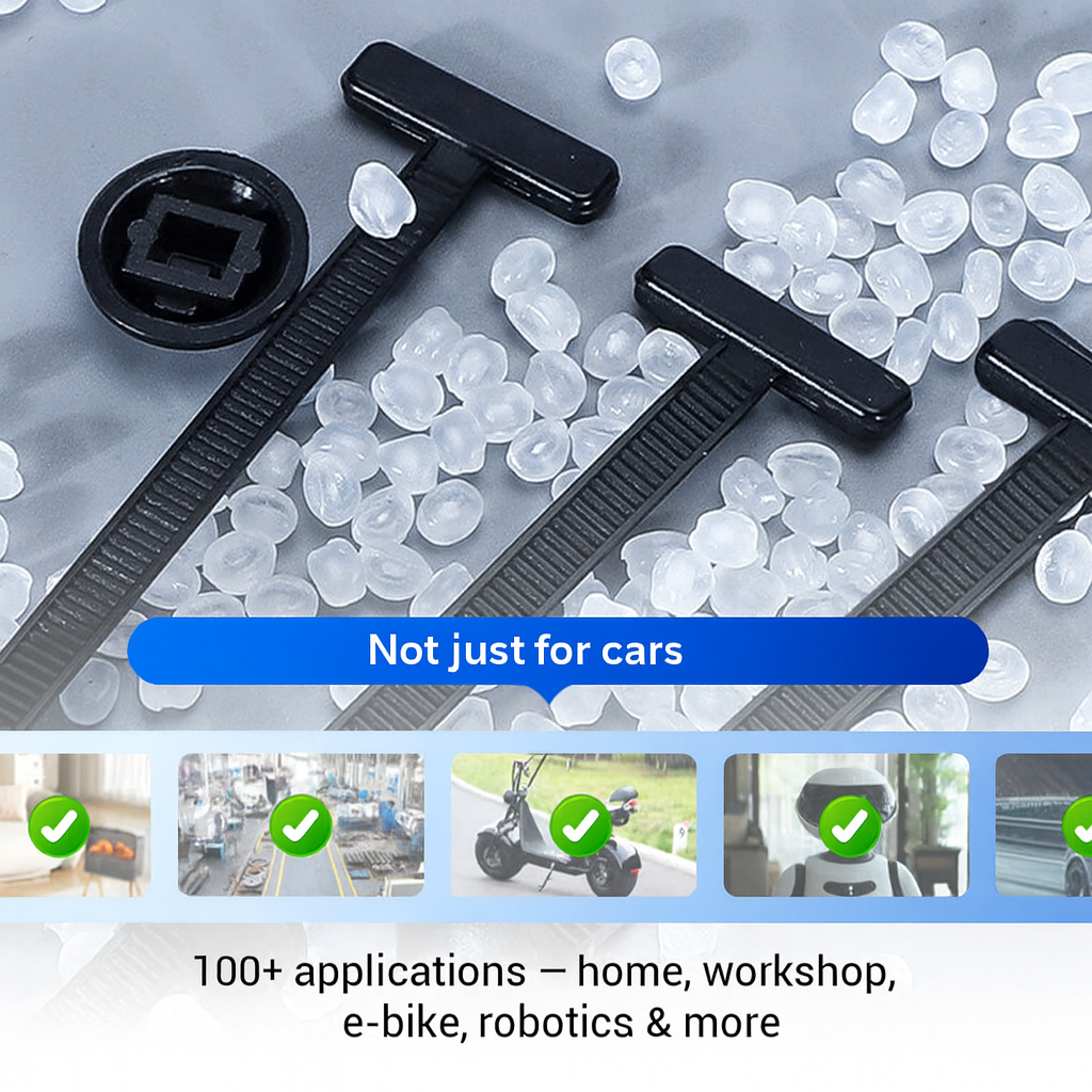 Reusable Nylon Cable Ties – Set of 50