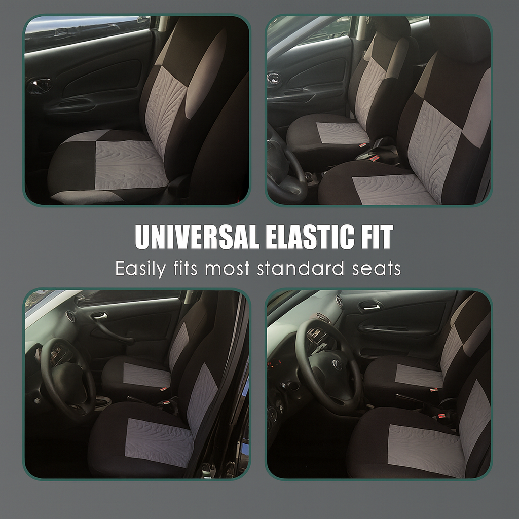 Tough Car Seat Cover Set (Tire-Tread Look)