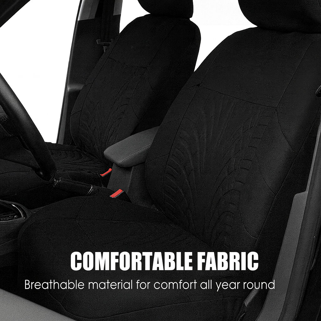 Tough Car Seat Cover Set (Tire-Tread Look)