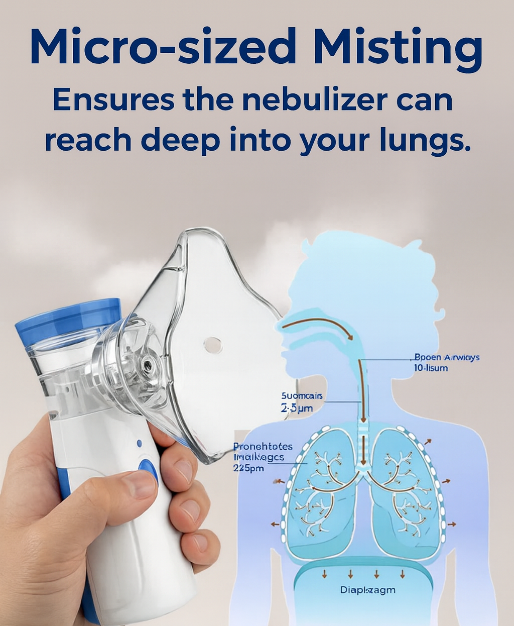 Airomed™ – Portable Mesh Nebulizer