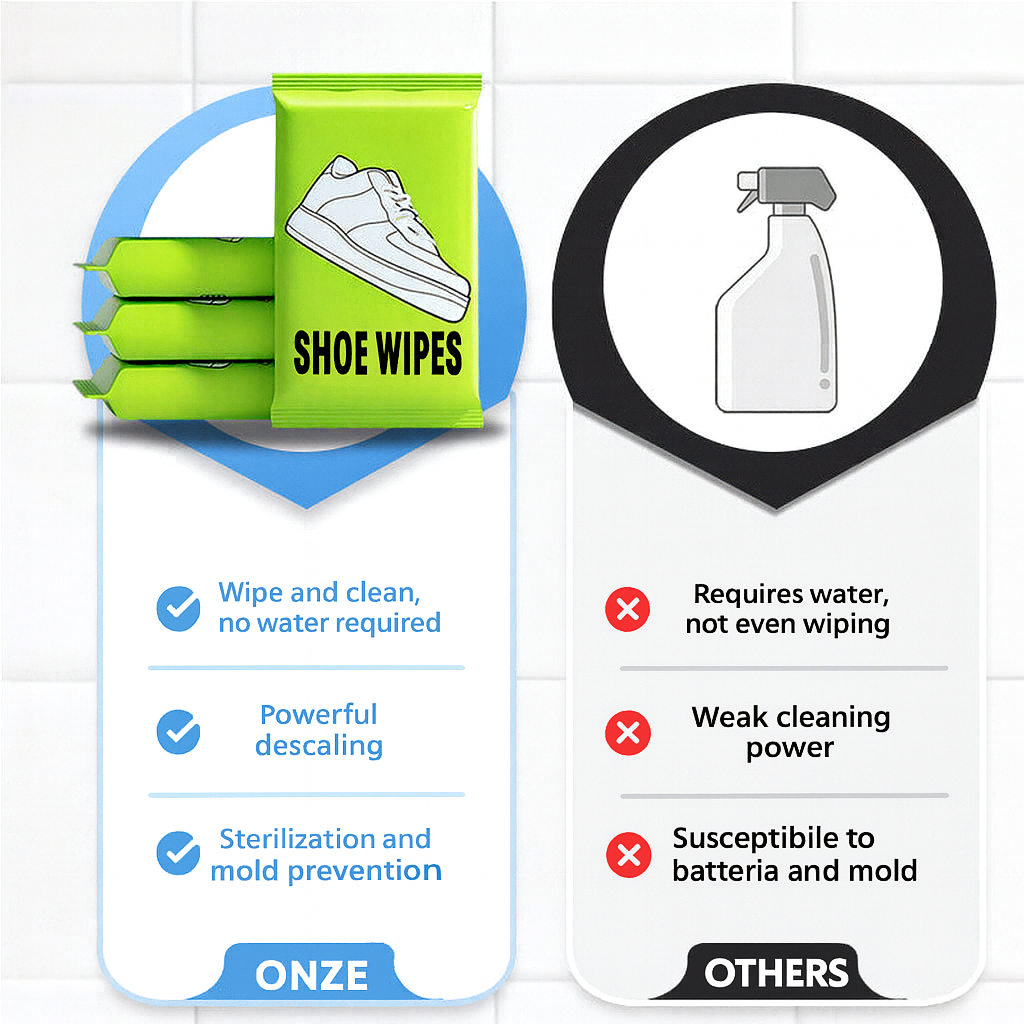 Quick-Clean Shoe Wipes – 1 Set (3 Pieces)