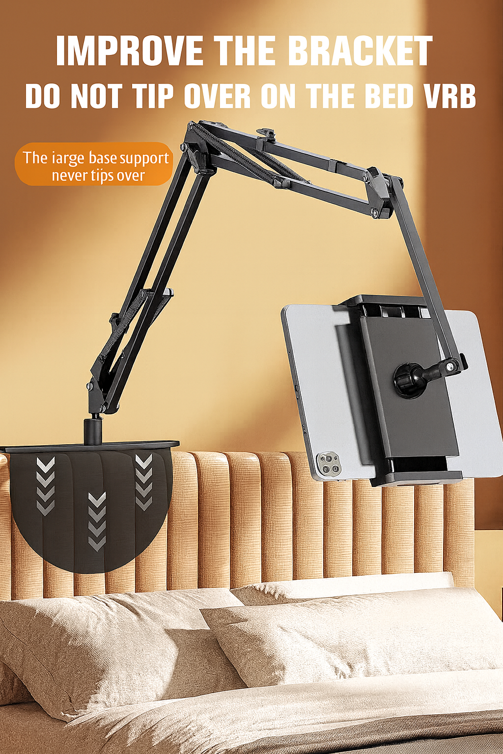 Hidden Bed Holder – Retractable Stand for Phone & Tablet