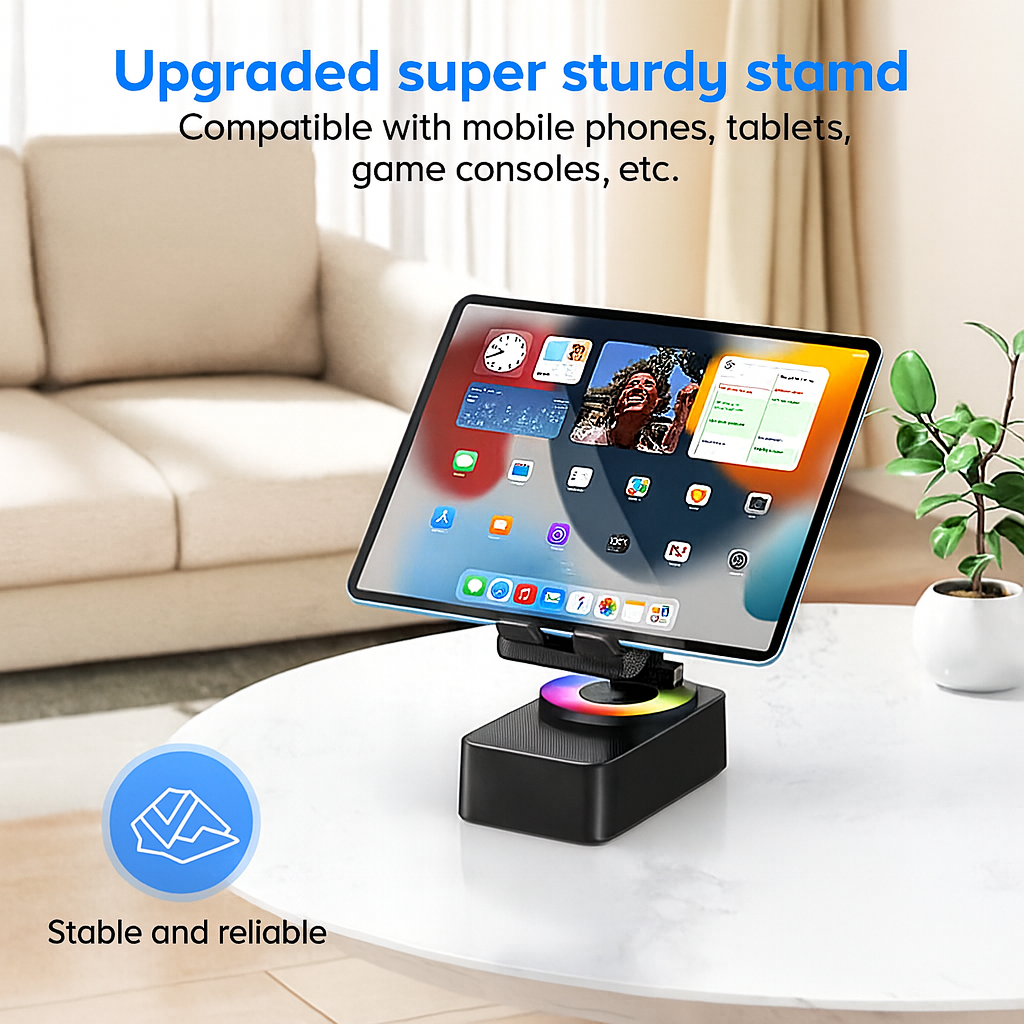 5-in-1 Bluetooth Speaker & Phone Holder