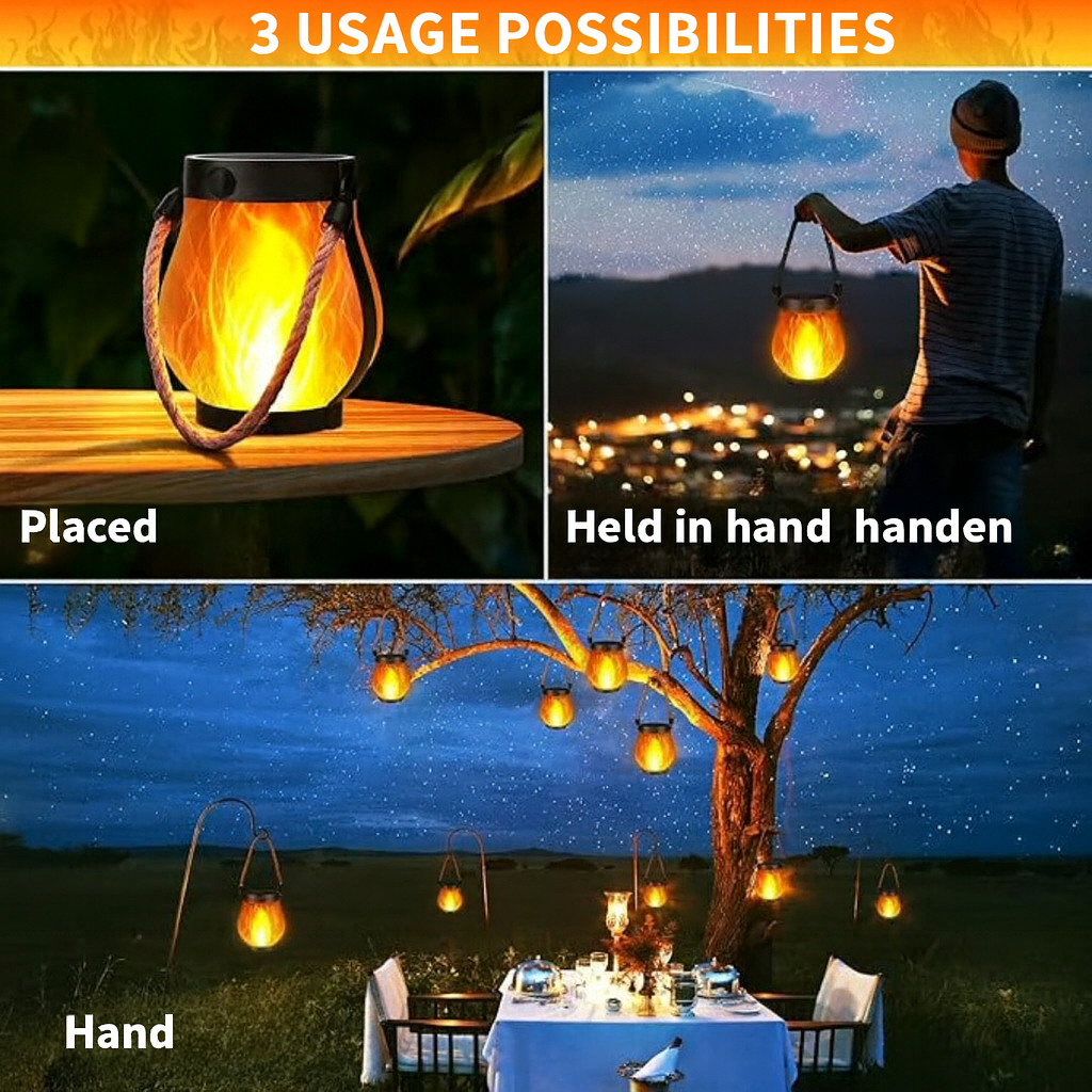 Dancing Flame Solar Lantern