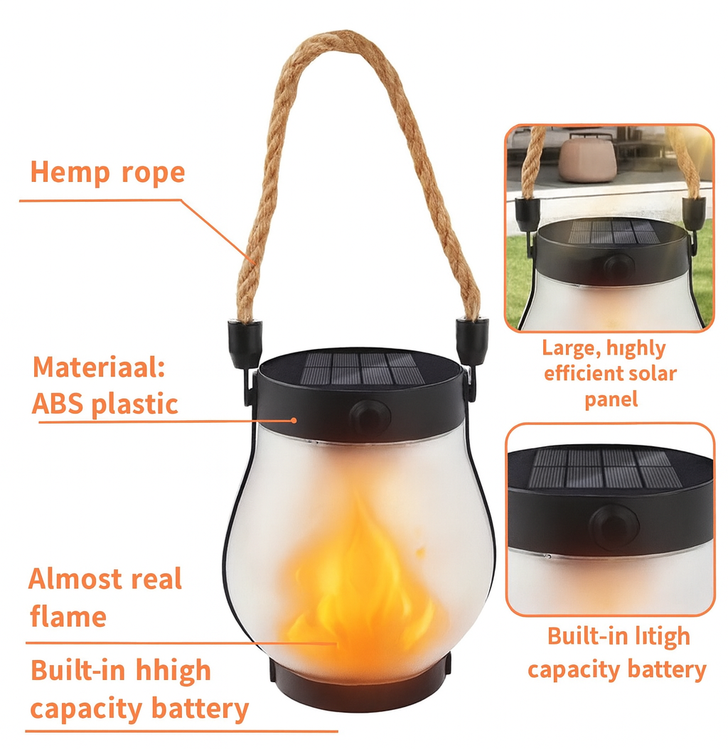 Dancing Flame Solar Lantern