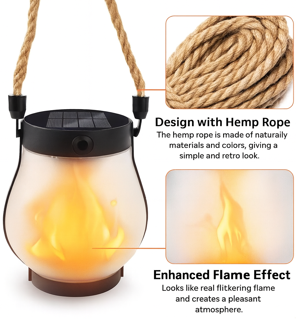 Dancing Flame Solar Lantern