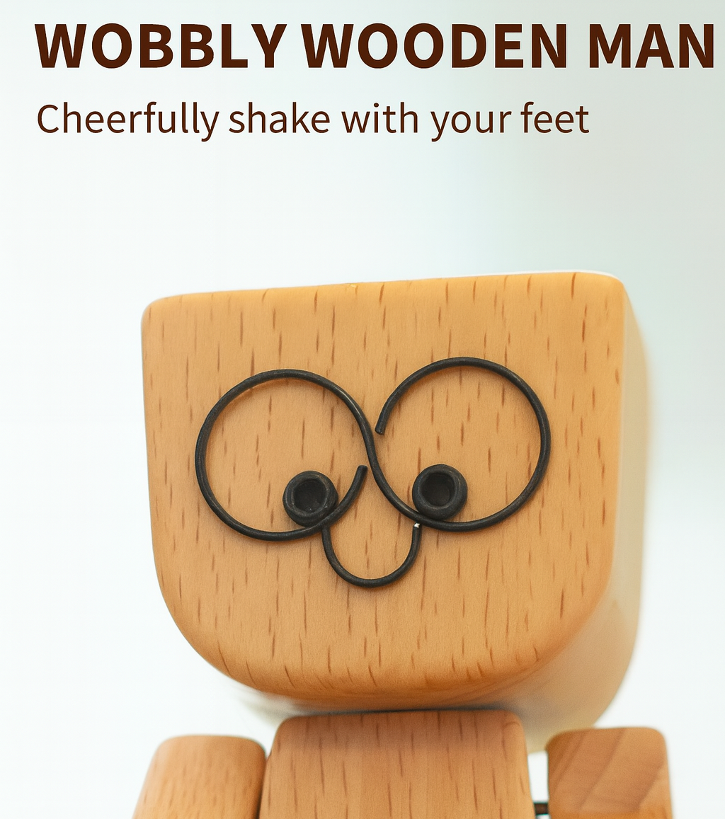 Charming Wooden Figure – 12 Facial Expressions