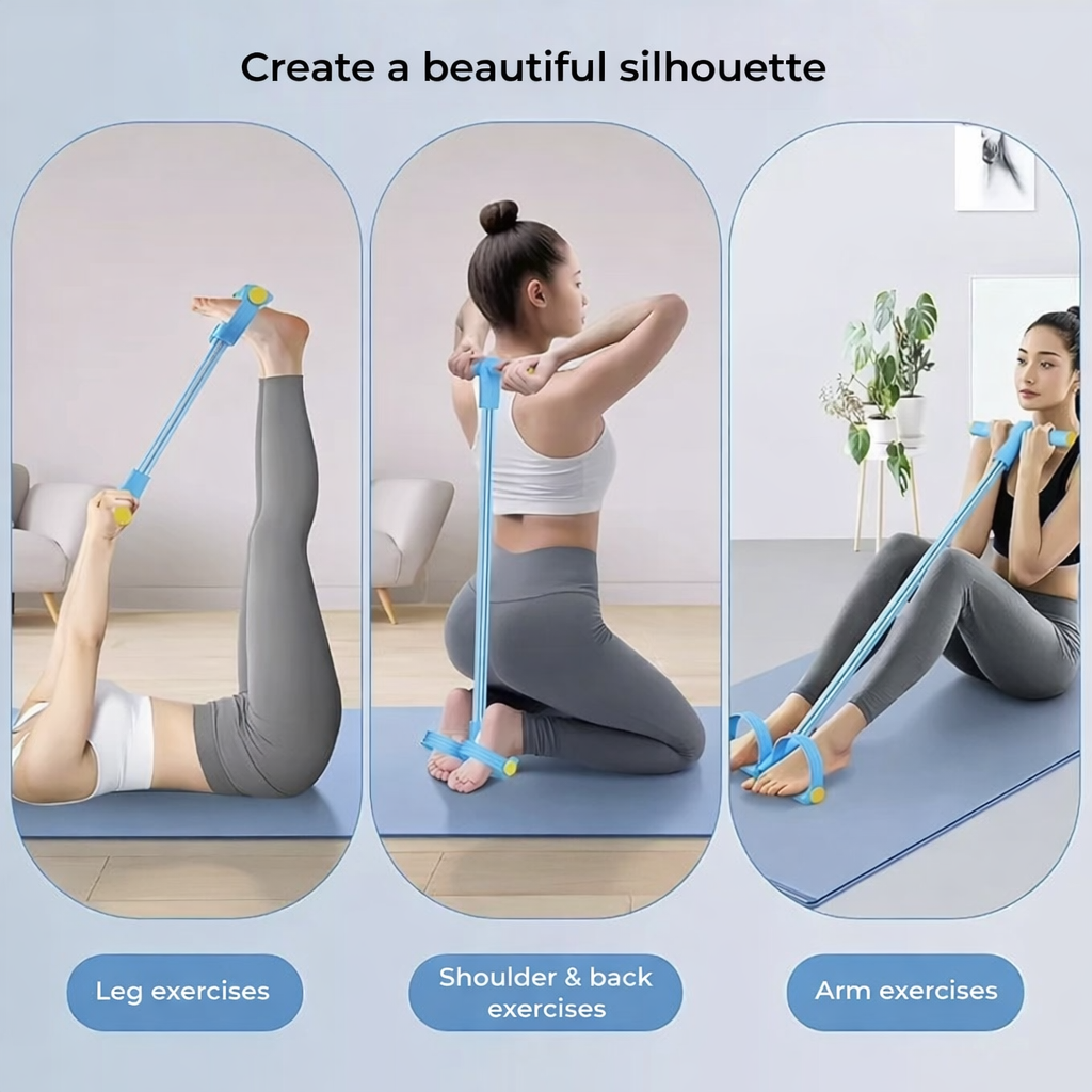 FitPedal Resistance Band with Foot Pedal