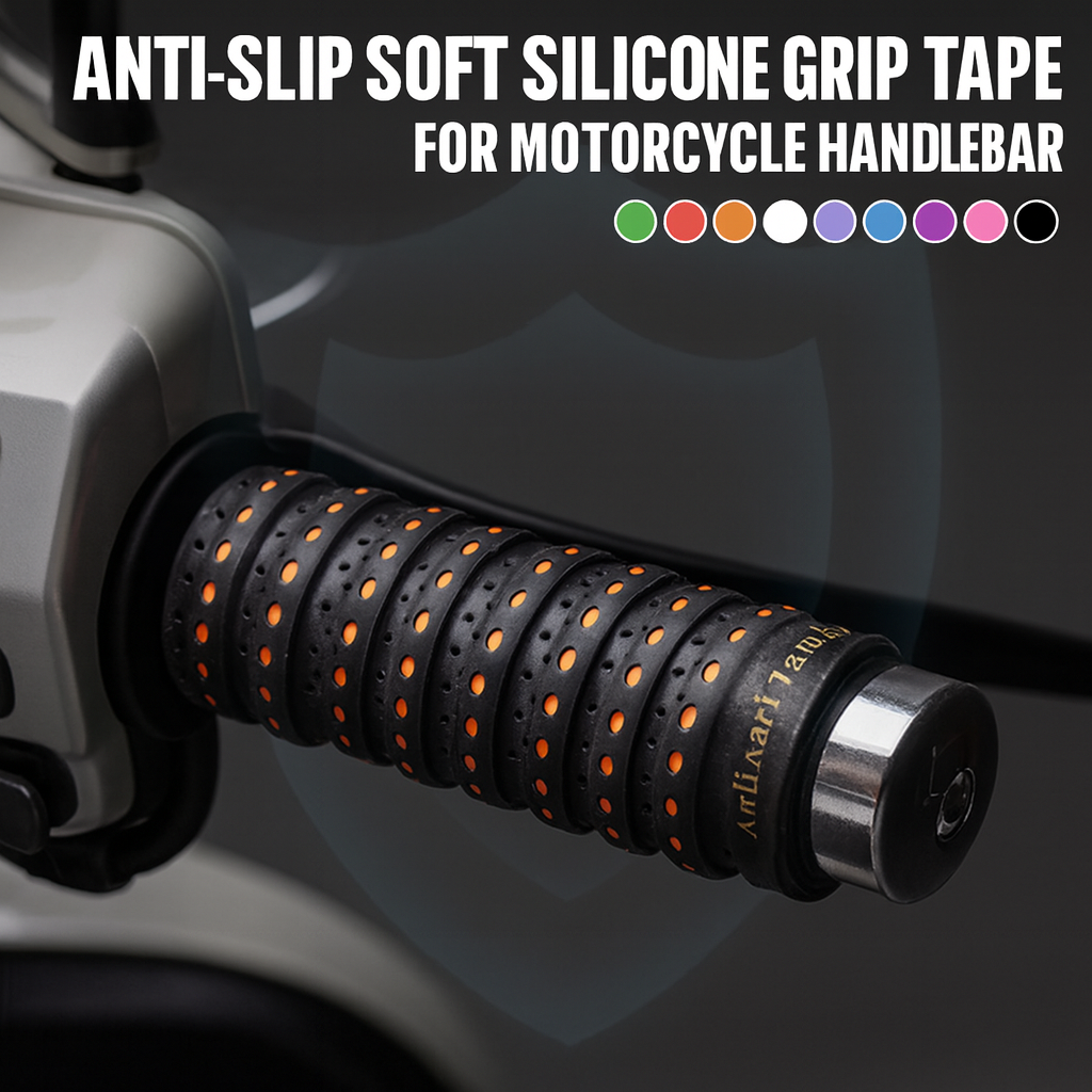 Ergonomic Motorcycle Grips with Pressure Point Pattern