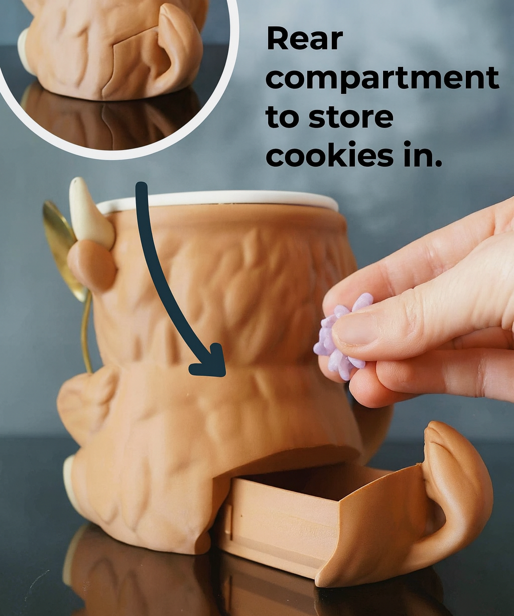 Anti-Drip Ice Cream Holder (Cow Design)