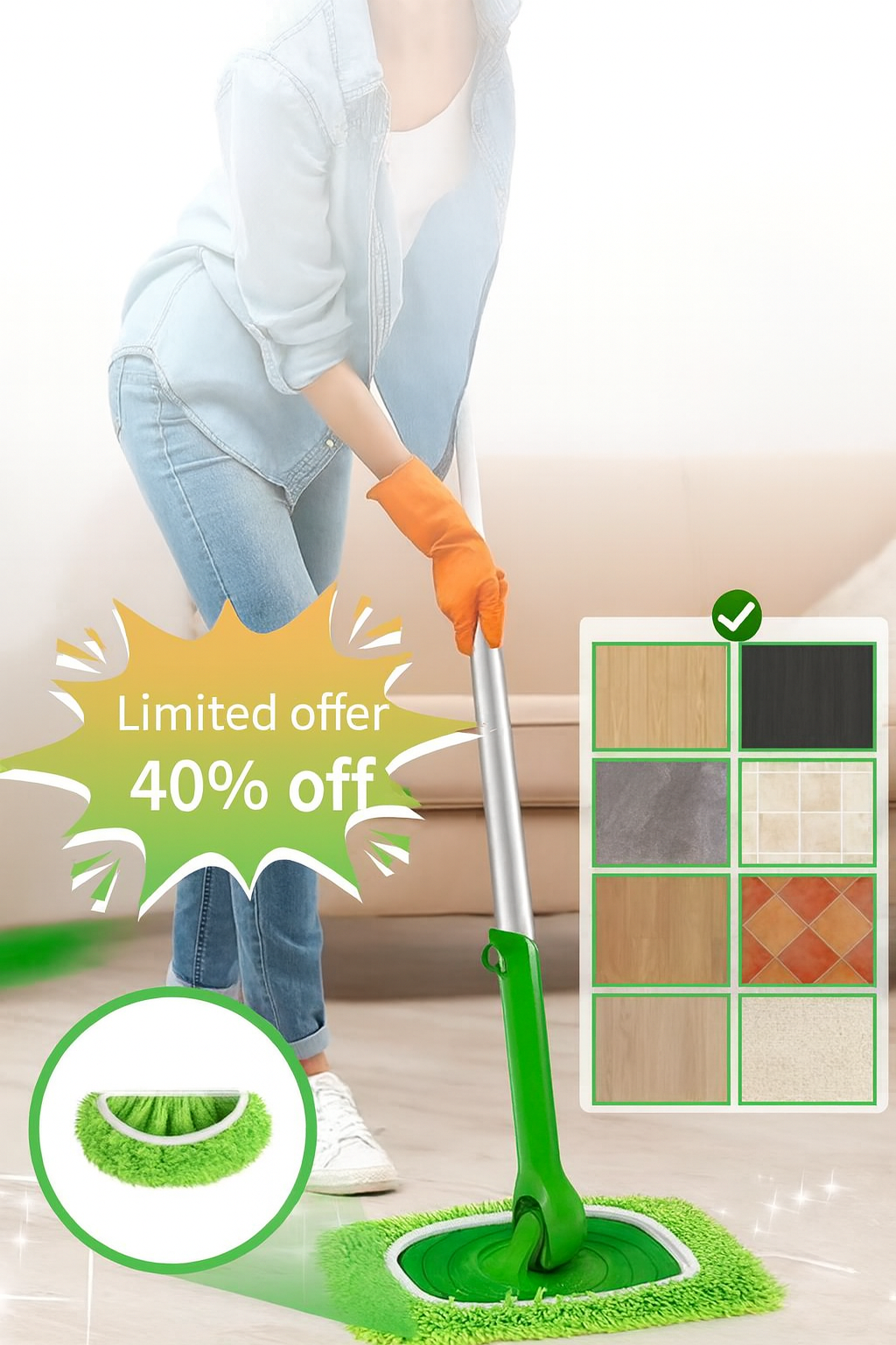 Eco-Friendly Mop Refill Pads – Reusable & Powerful Cleaning Pads