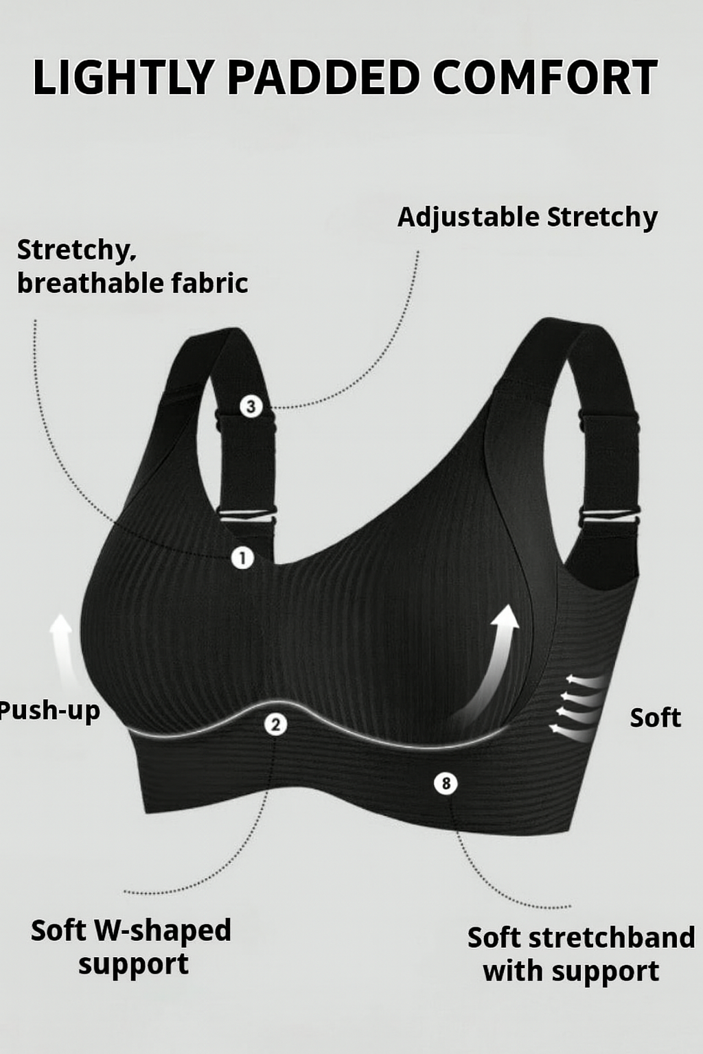 Wireless Push-Up Bra
