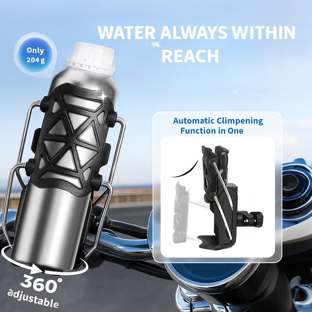 Universal Water Bottle Holder – Bicycles & Motorcycles