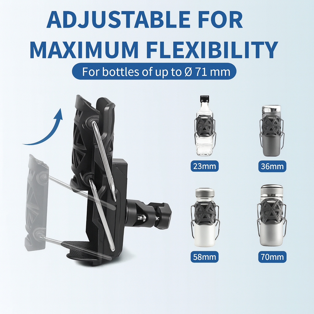 Universal Water Bottle Holder – Bicycles & Motorcycles