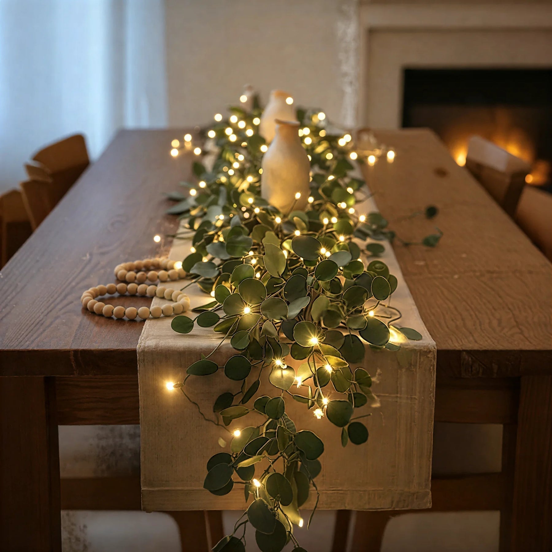 Atmospheric Olive Branch String Lights (Wireless)