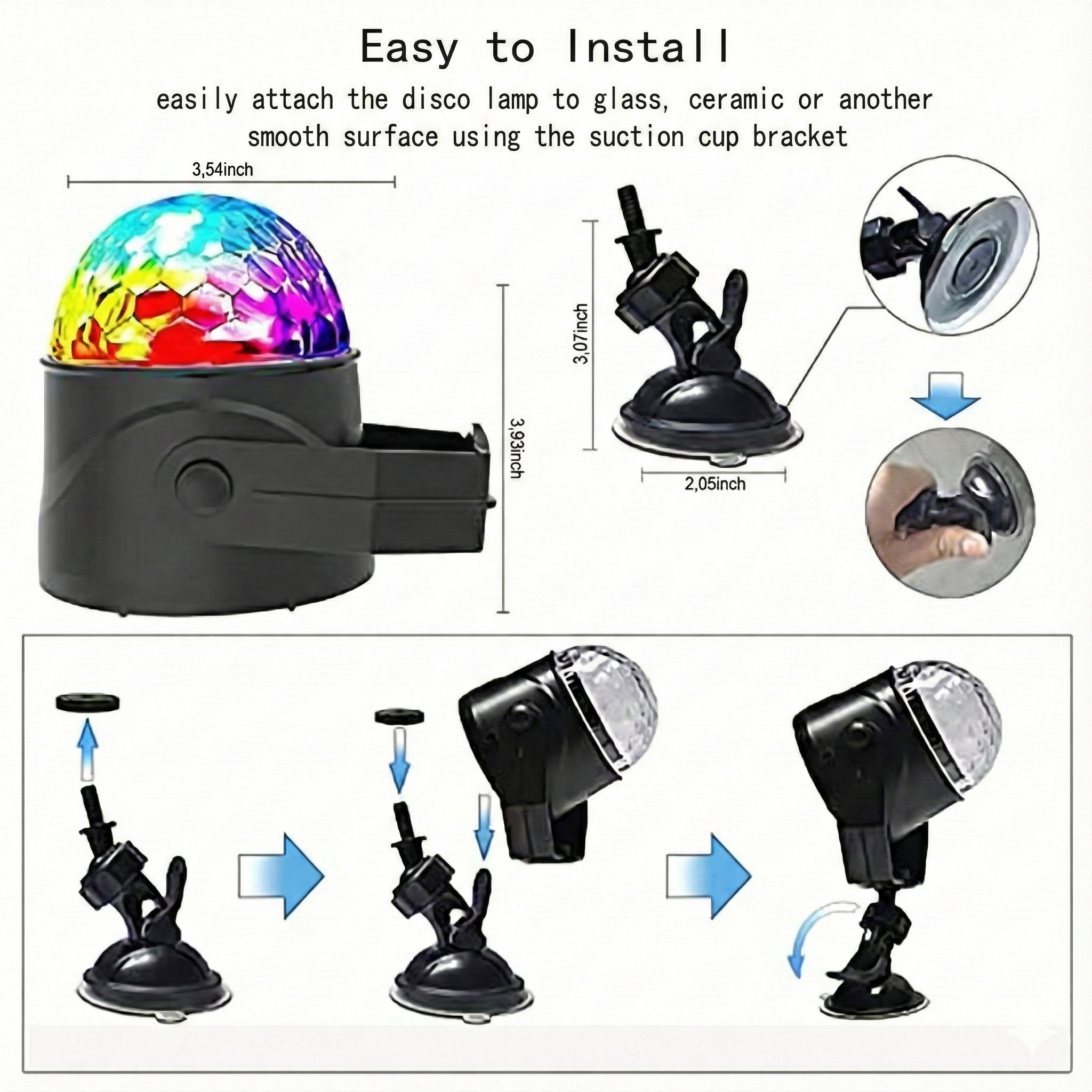 Magic RGB Disco Ball (Portable)