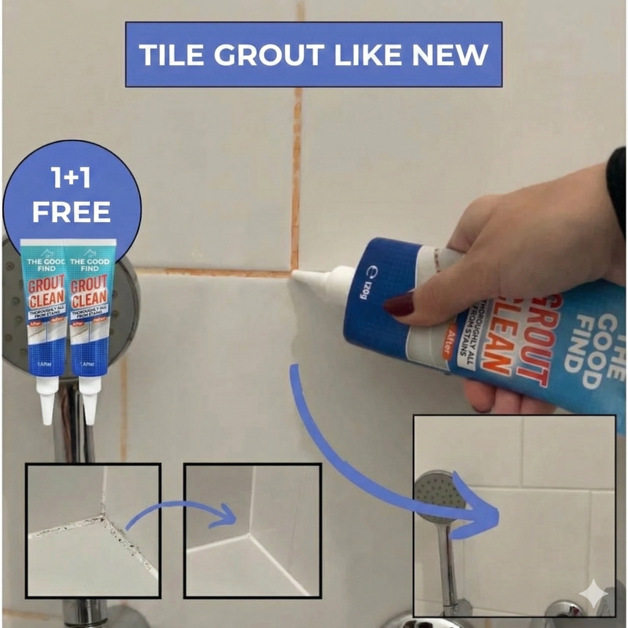Anti-Mold Grout Cleaner (Buy 1 Get 1 Free)