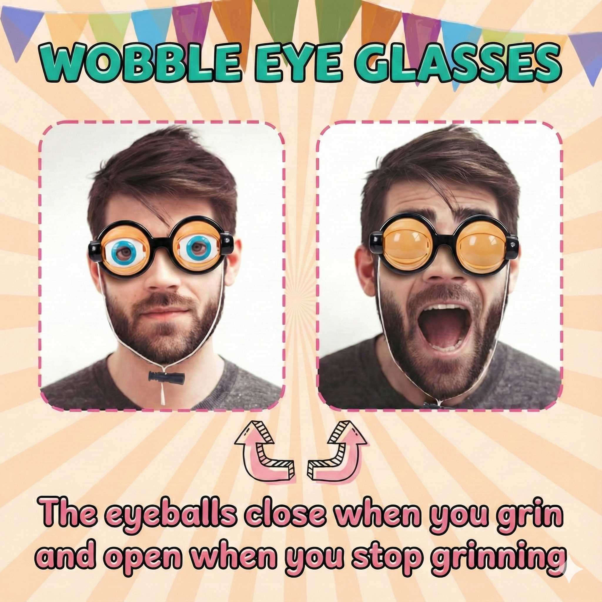Funny Blinking Eye Glasses