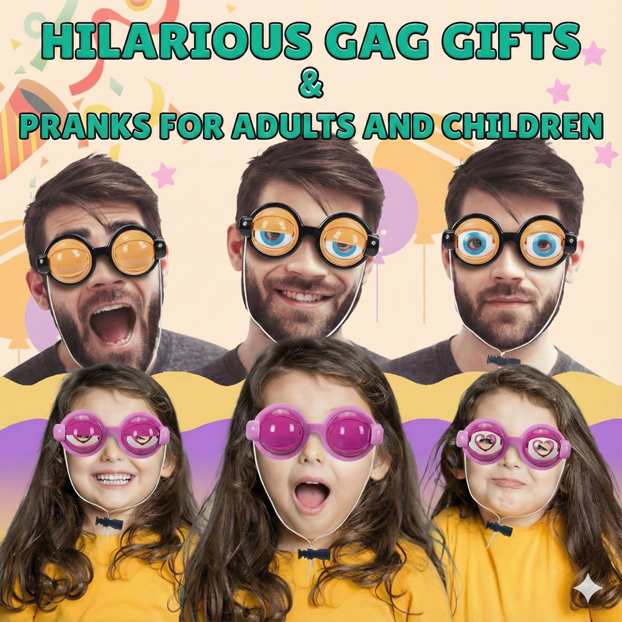 Funny Blinking Eye Glasses
