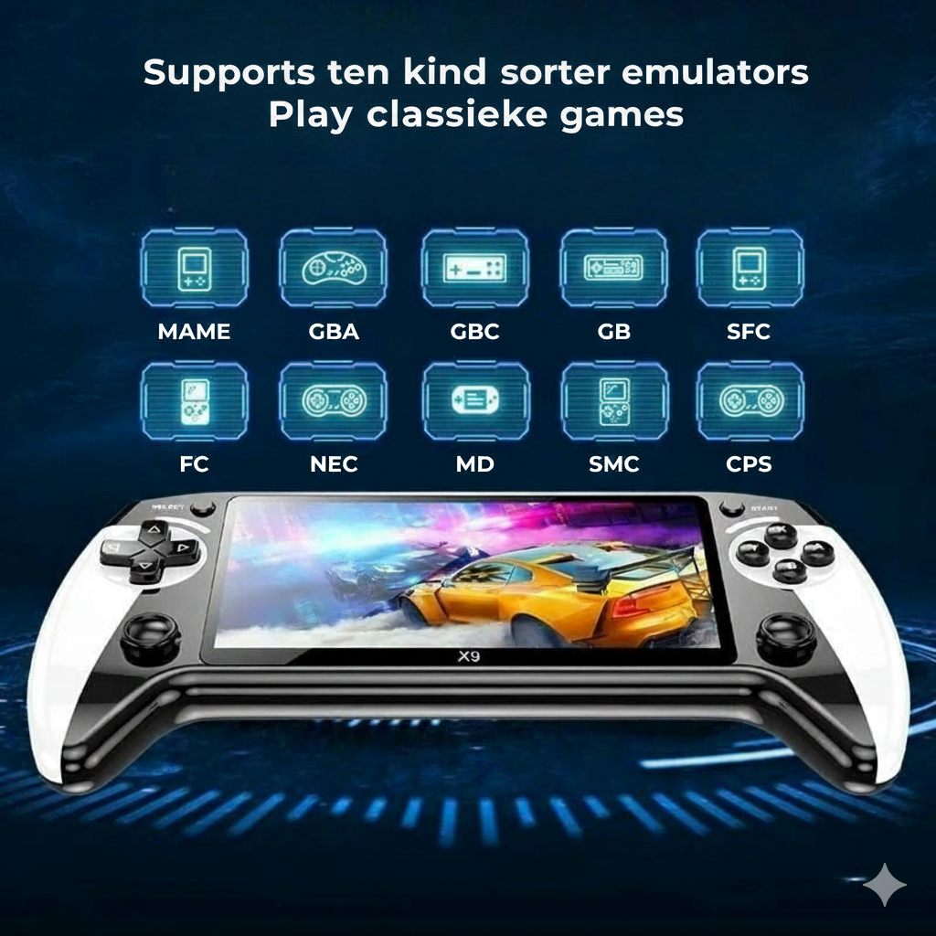 Portable Retro Game Console – 20,000 Games