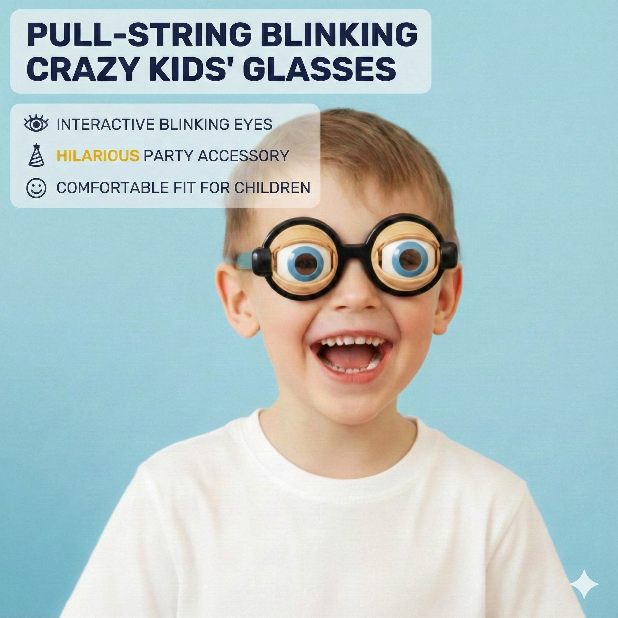Funny Blinking Eye Glasses