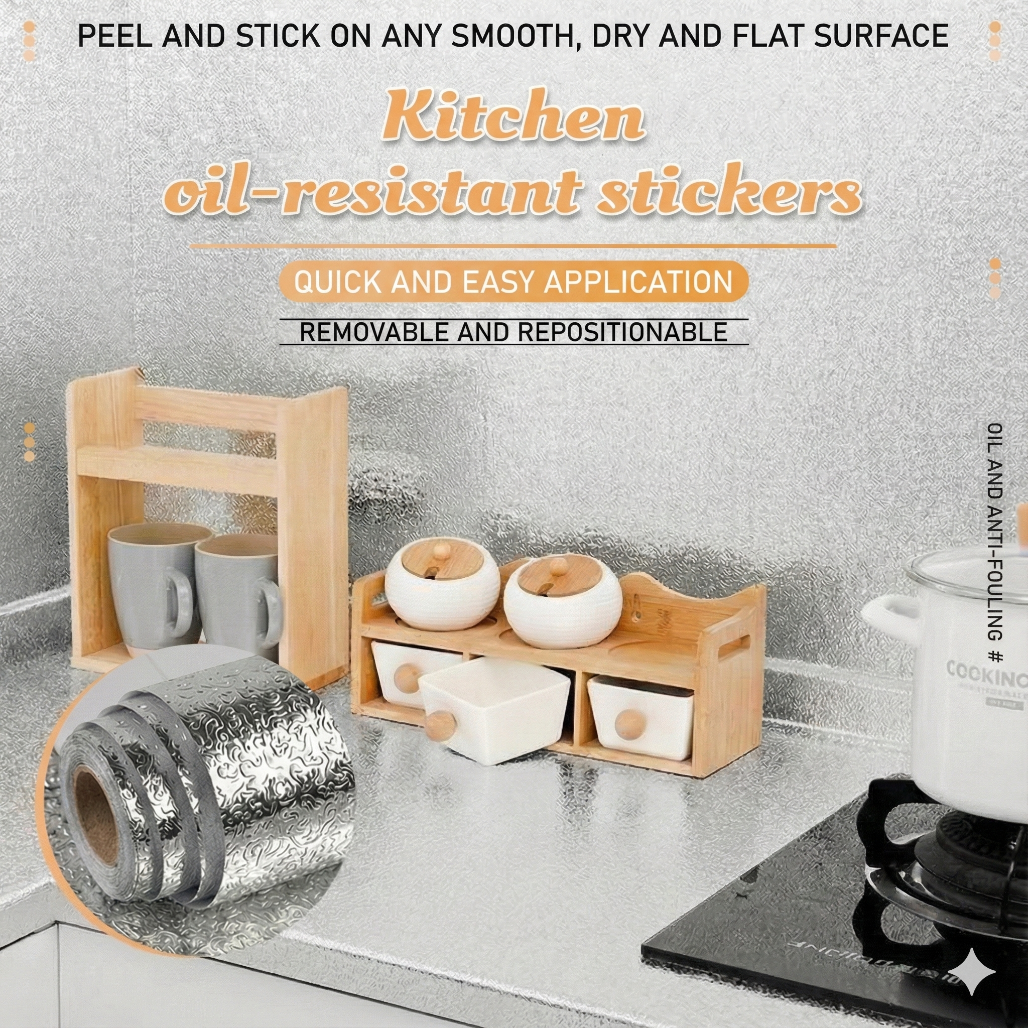 Oil-Resistant Kitchen Stickers