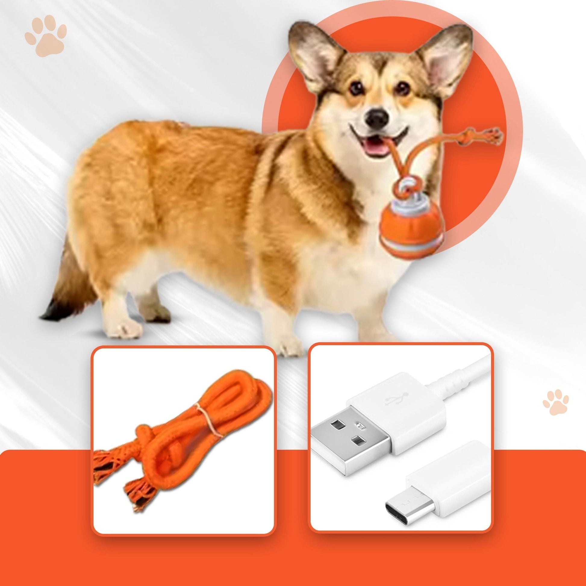 Interactive Dog Ball – Rubber Play & Treat Ball for Boredom Relief